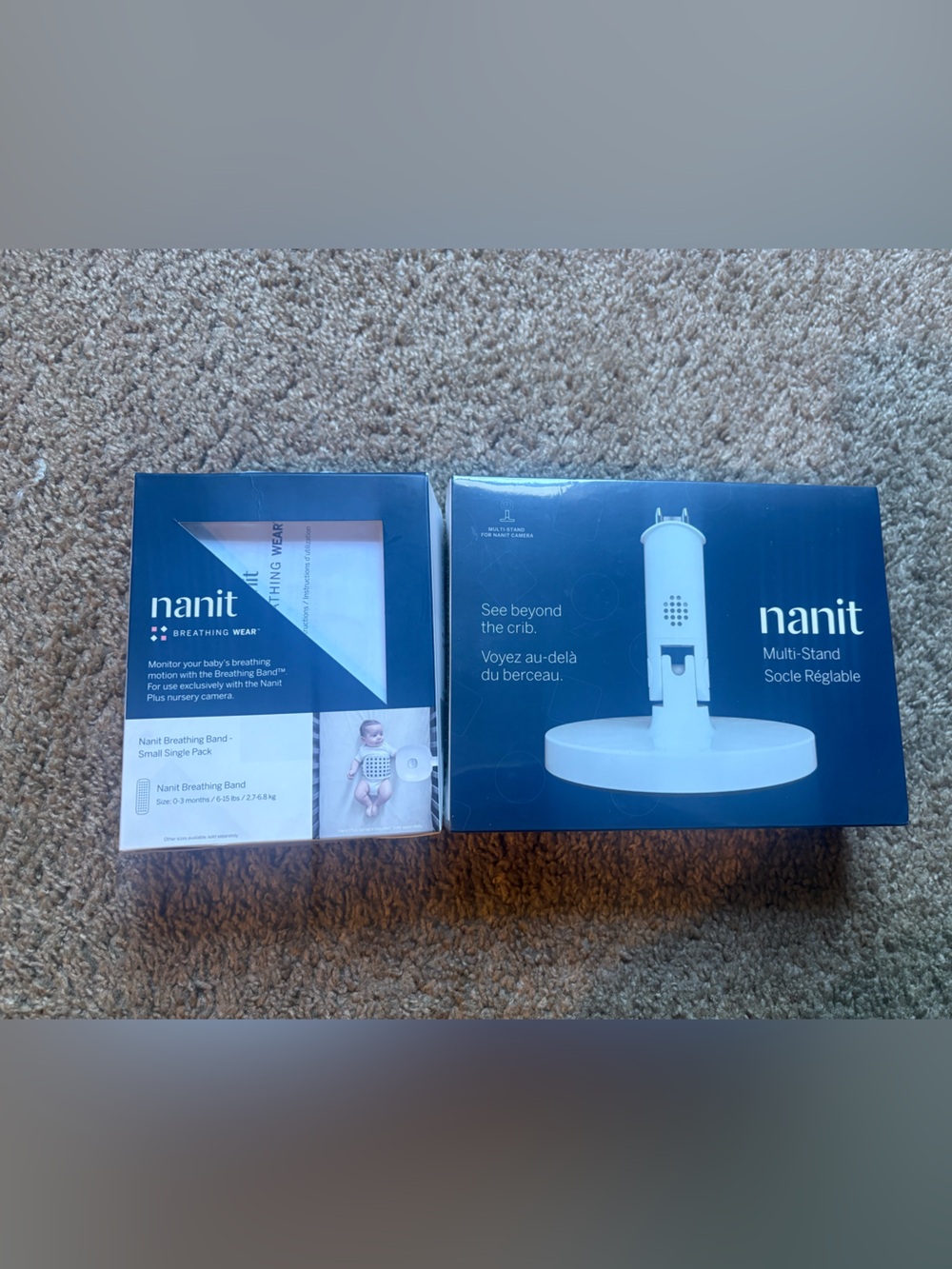nanit Multi-Stand & Breathing Band Bundle - White